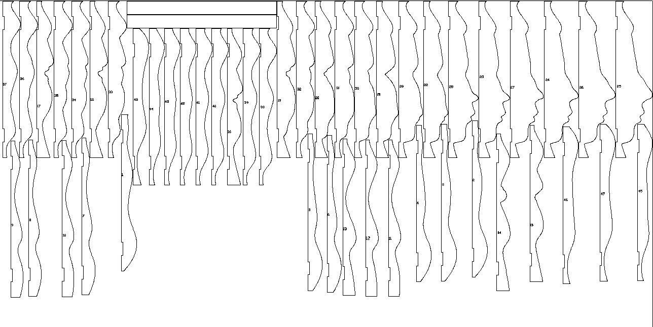 Parametric Wood Wall Decor Human Head and CNC File 3D model_1