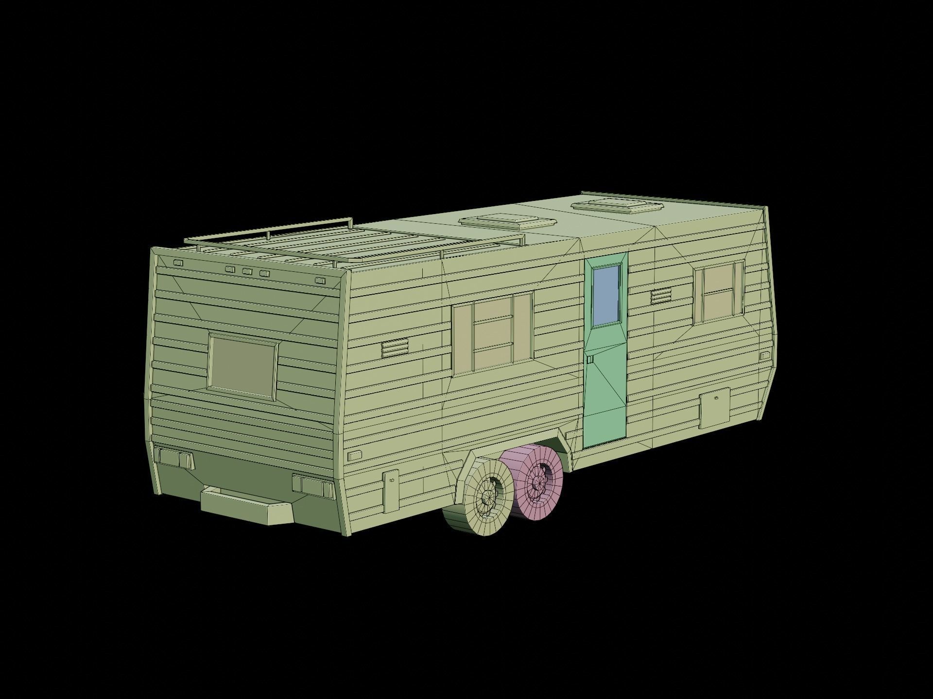 Camper trailers and motorhome pack 3D Model Collection_10
