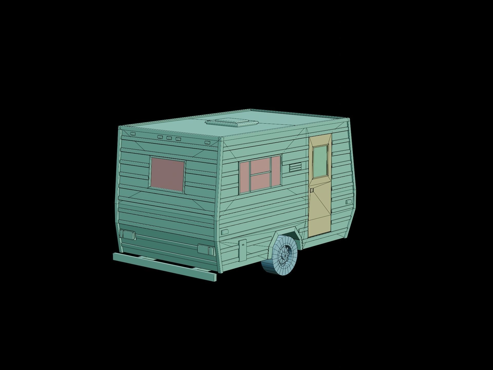 Camper trailers and motorhome pack 3D Model Collection_13