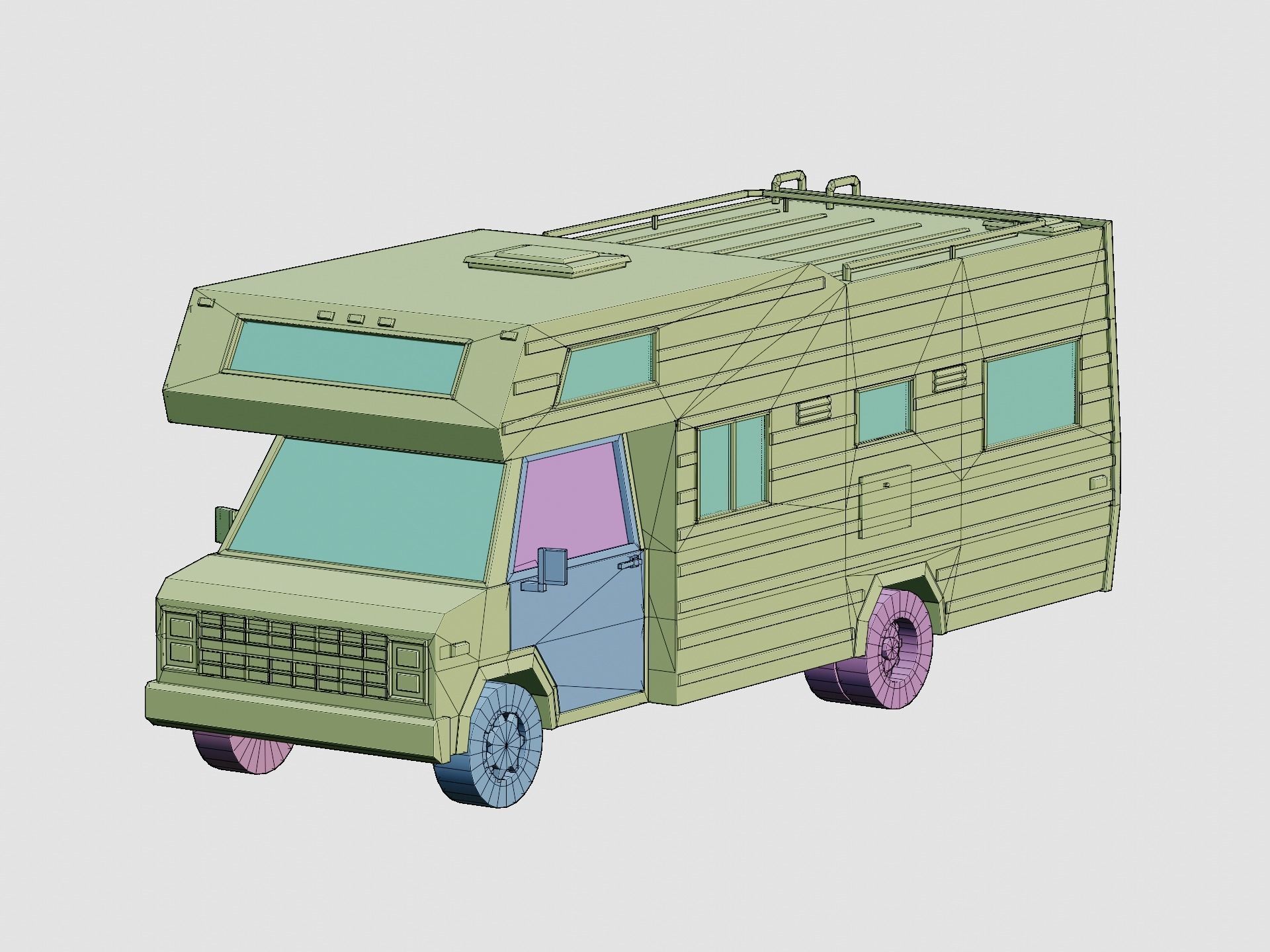 Camper trailers and motorhome pack 3D Model Collection_4