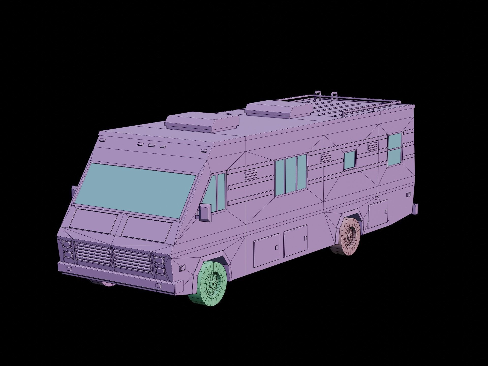 Camper trailers and motorhome pack 3D Model Collection_7