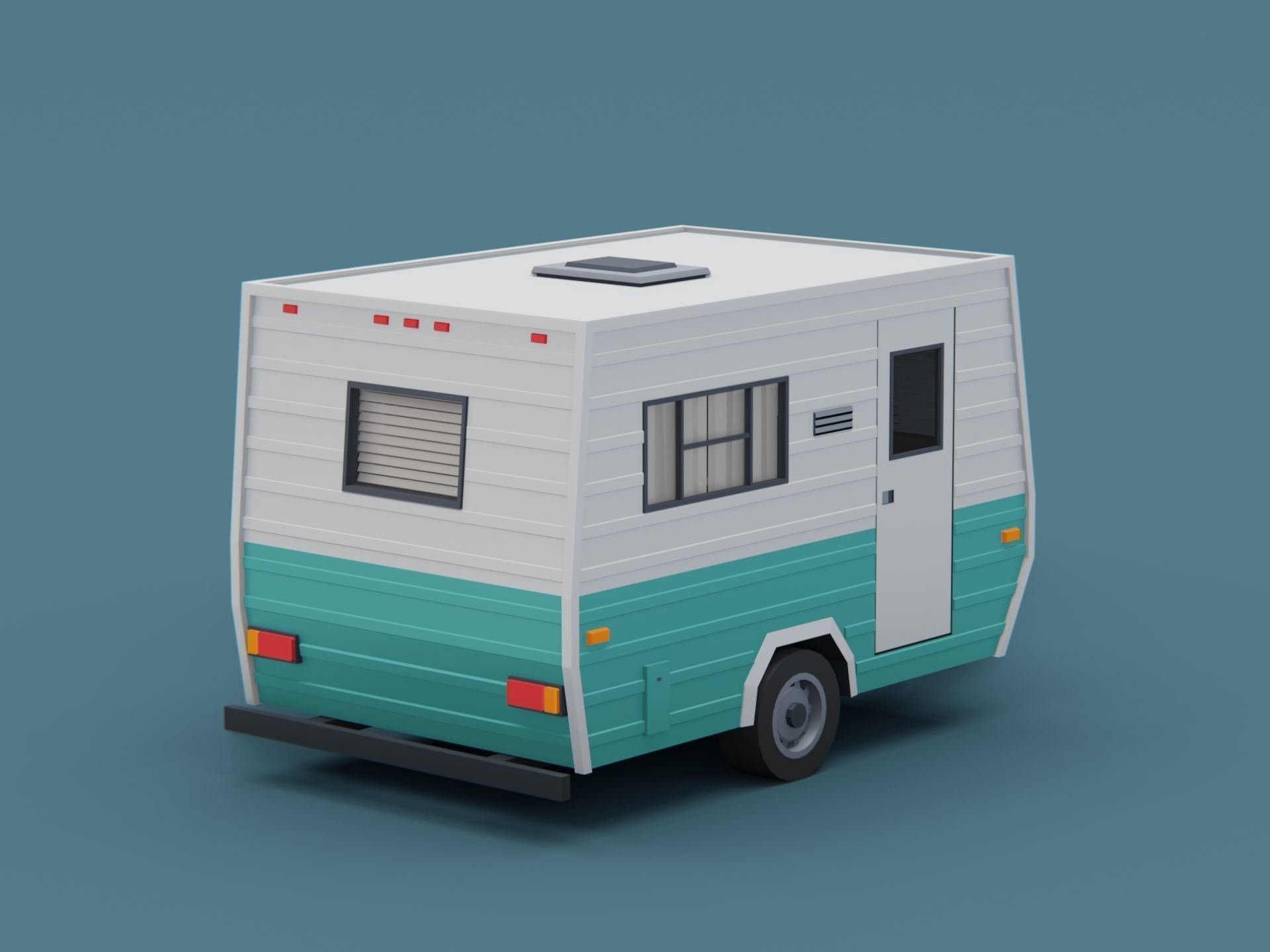 Camper trailers and motorhome pack 3D Model Collection_12