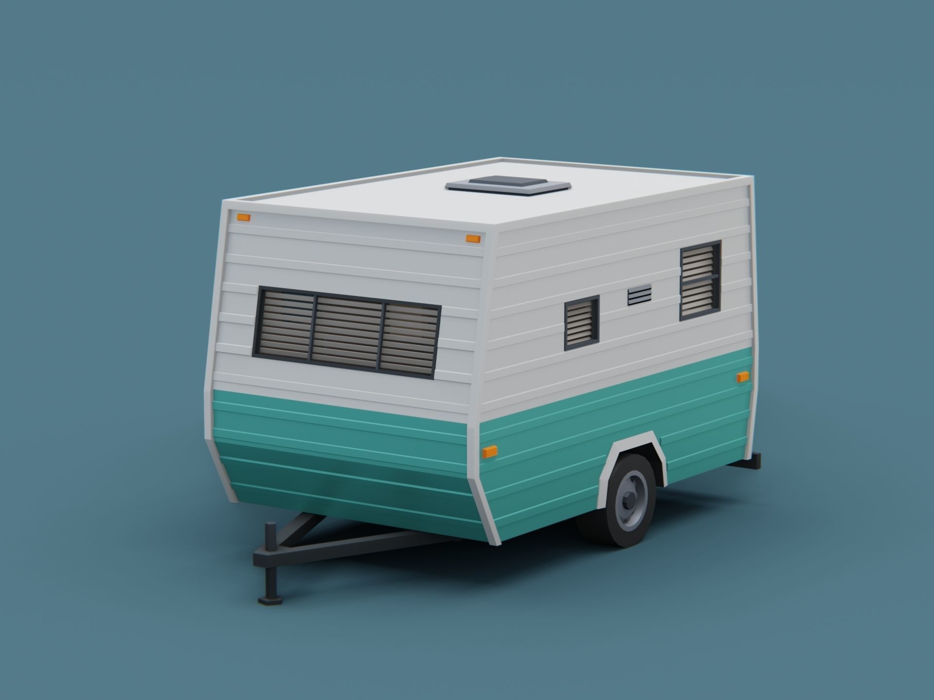 Camper trailers and motorhome pack 3D Model Collection_11