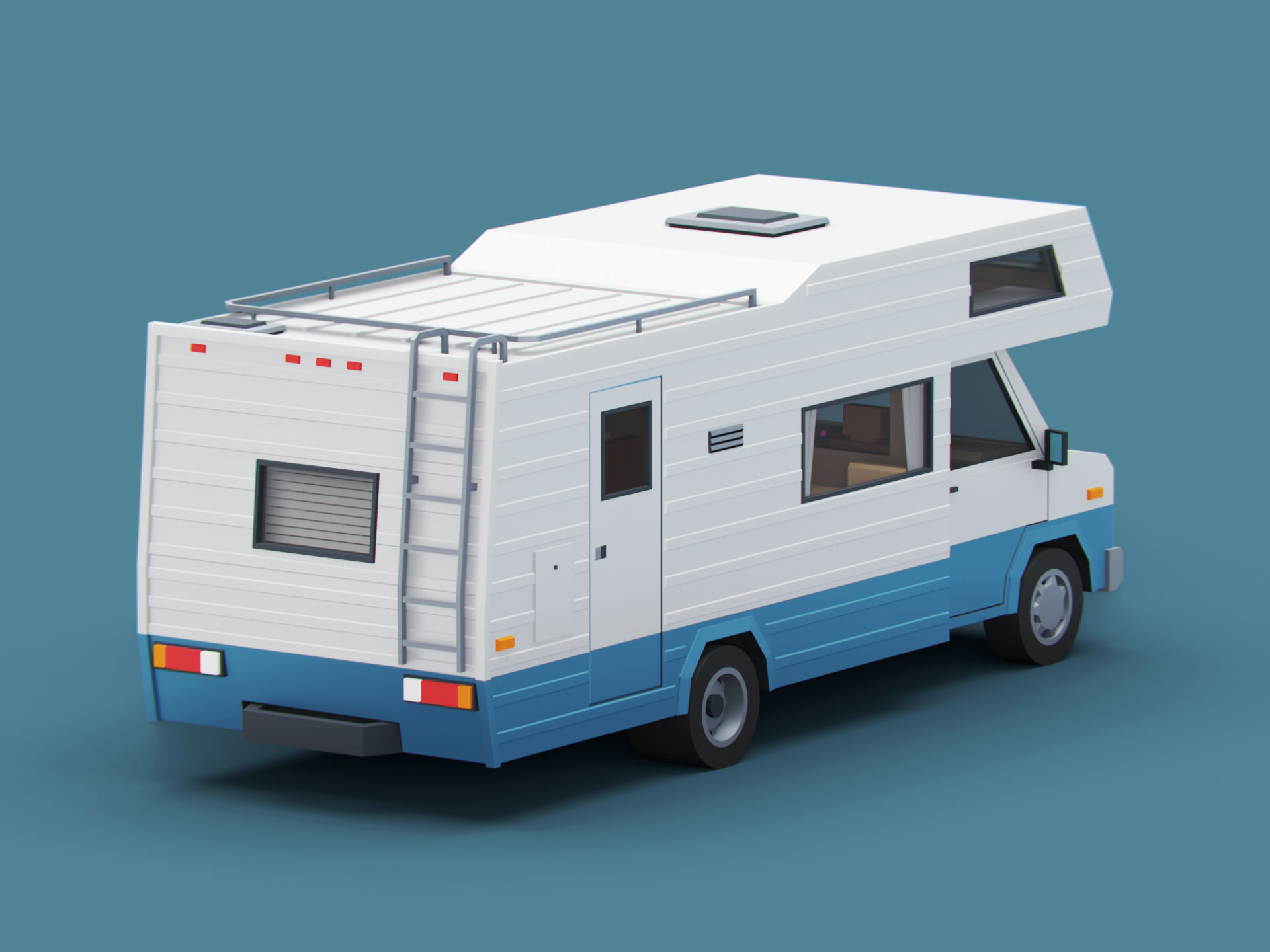 Camper trailers and motorhome pack 3D Model Collection_3