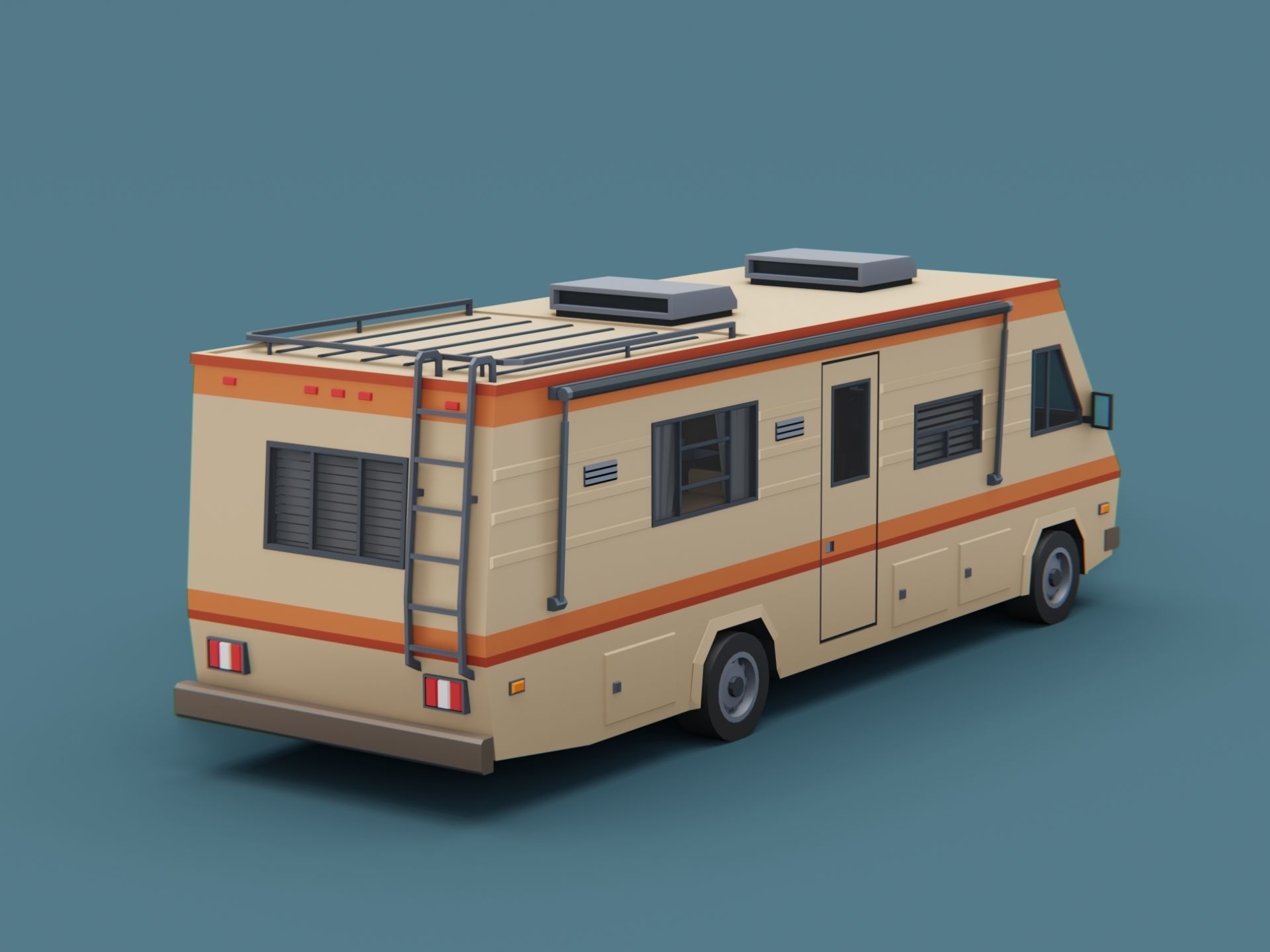 Camper trailers and motorhome pack 3D Model Collection_6