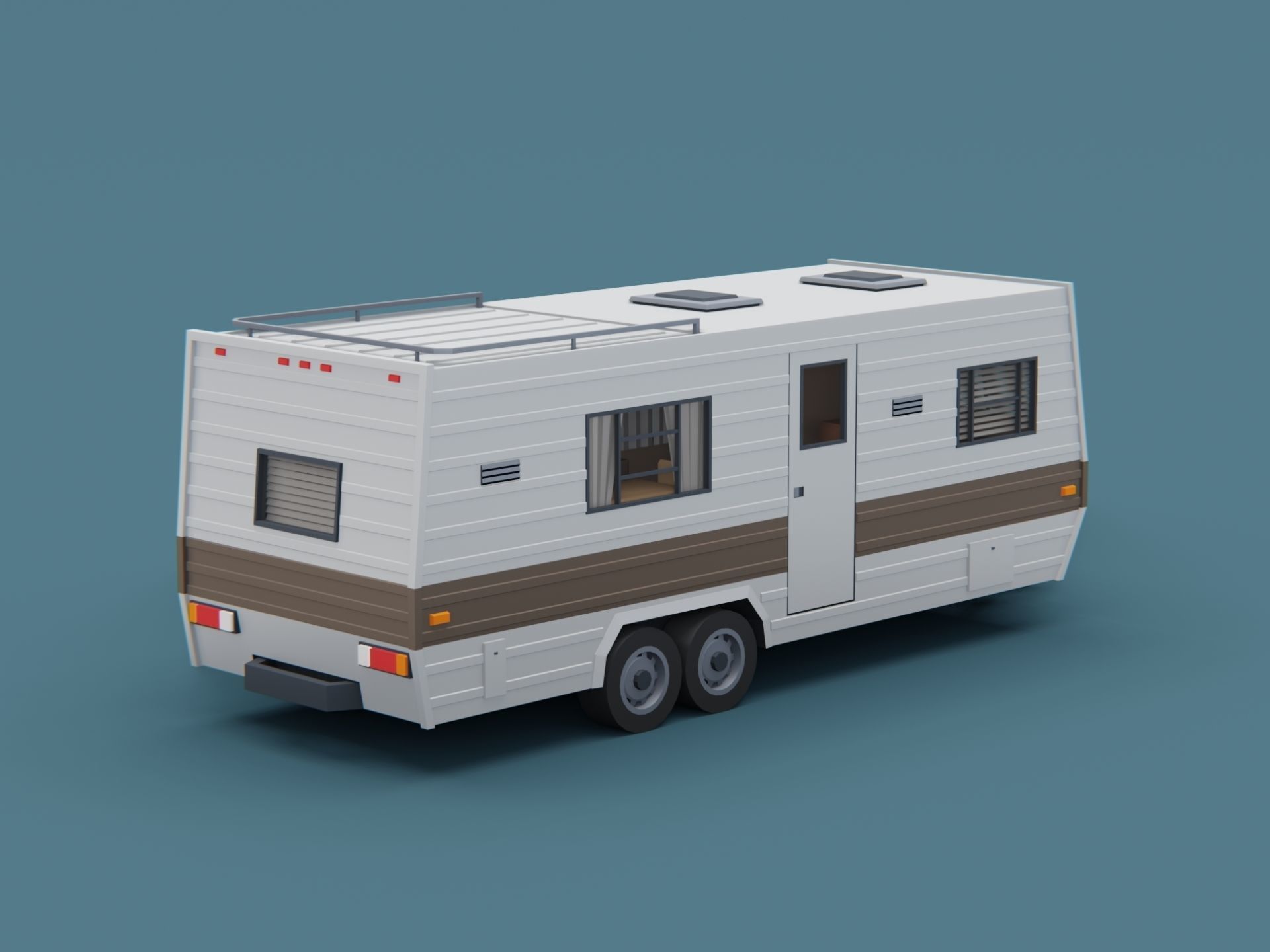 Camper trailers and motorhome pack 3D Model Collection_9