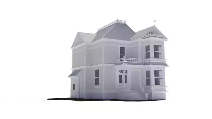 High poly house Free 3D model