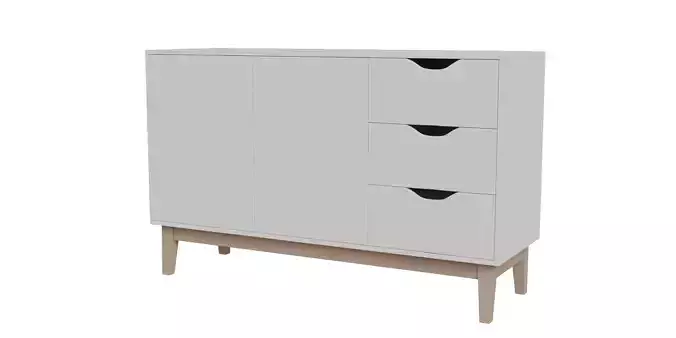 White Buffet Unit