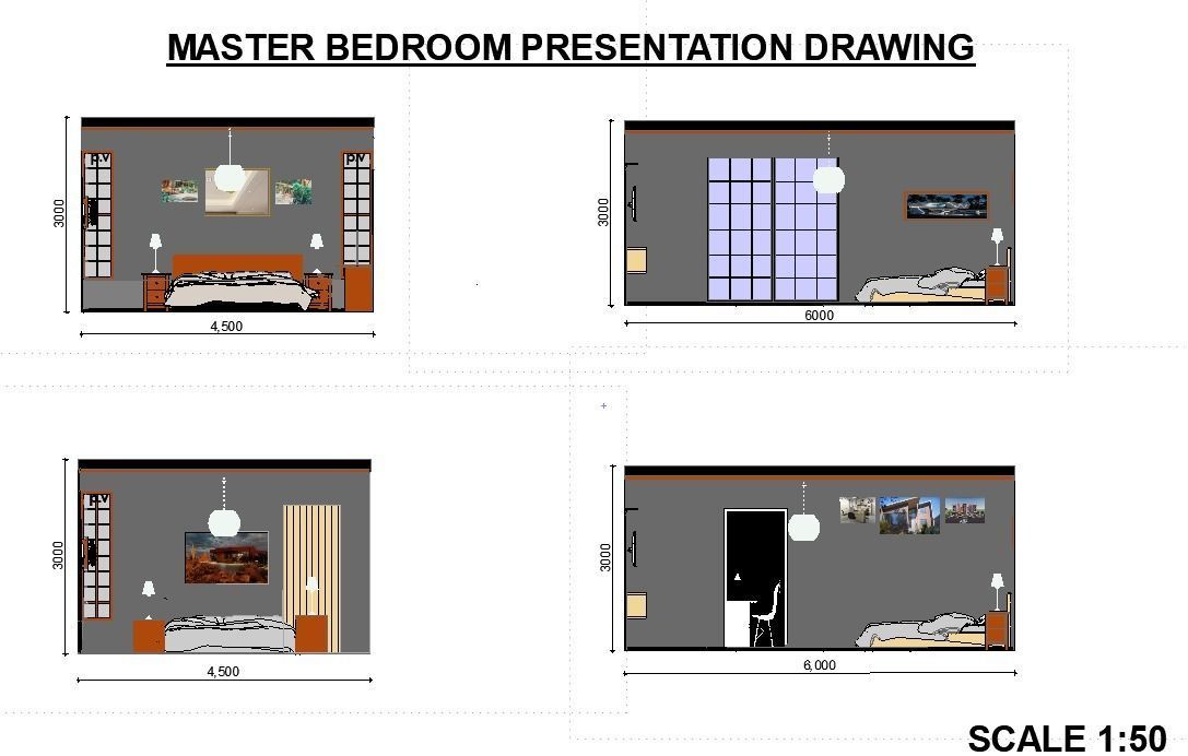 Mansion house with balconies and balconies 3D model_7