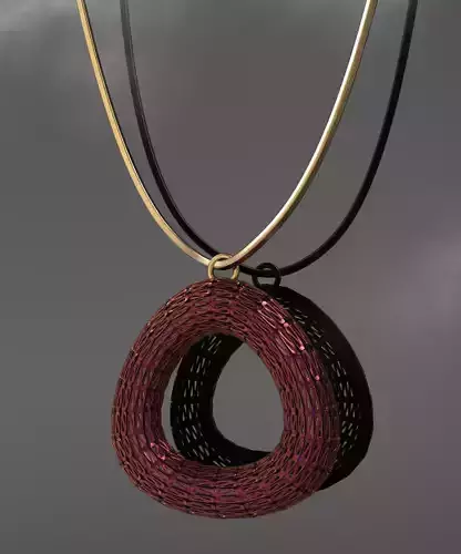 Pendant triangle Free 3D model