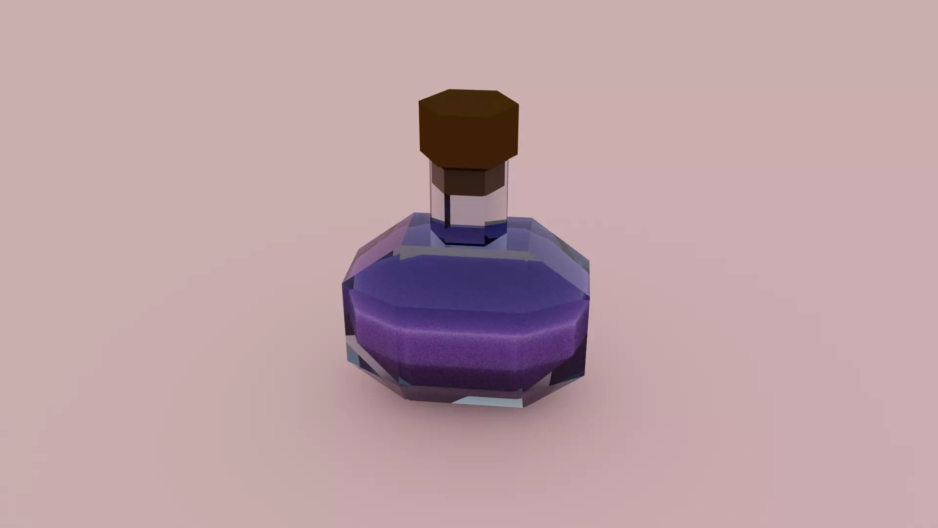 Potion1 set1 Low-poly 3D model_0