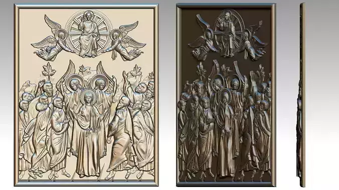 The Virgin Mary with Apostles Relief