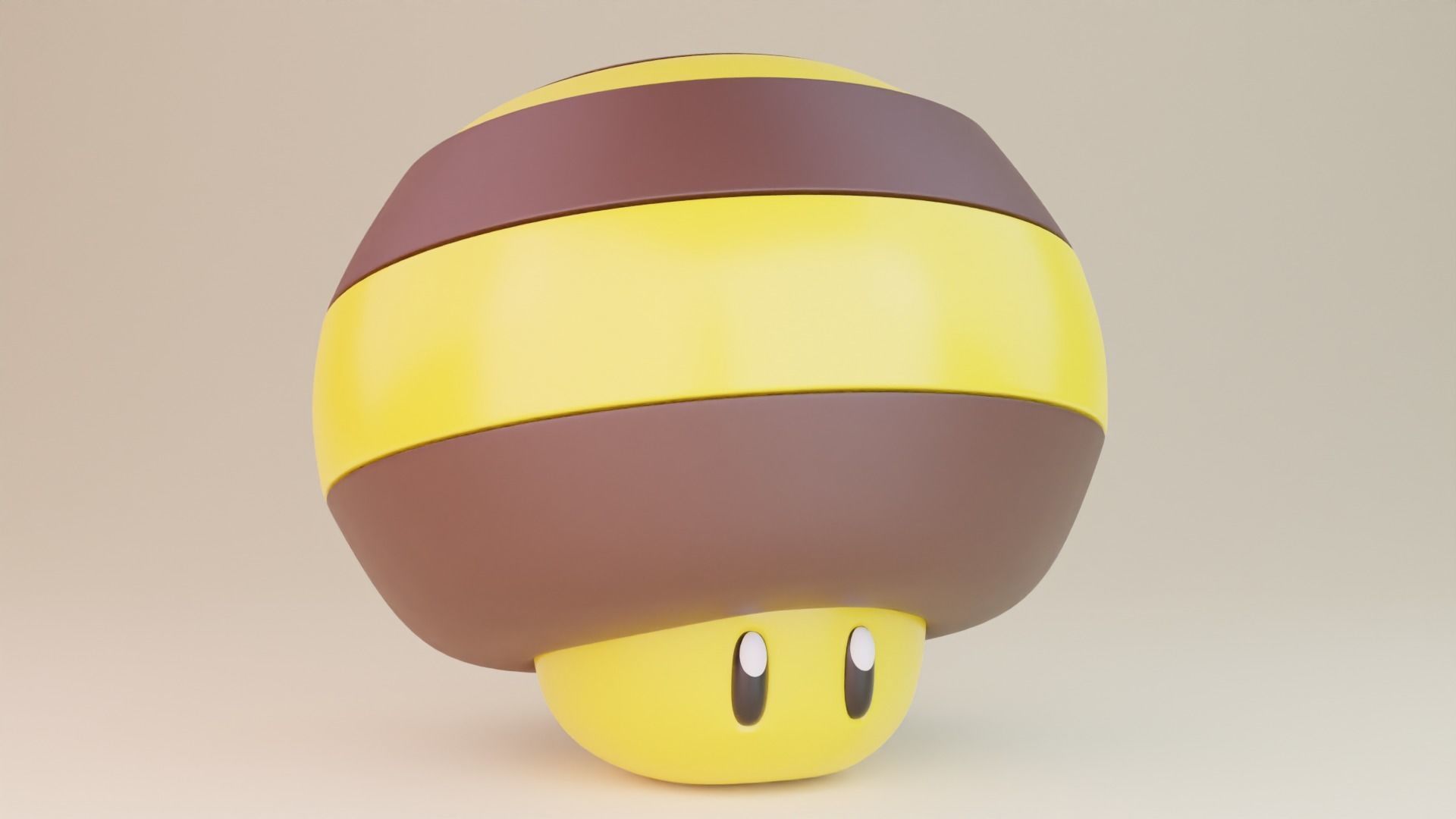 Bee Mushroom Mario 3D model_5