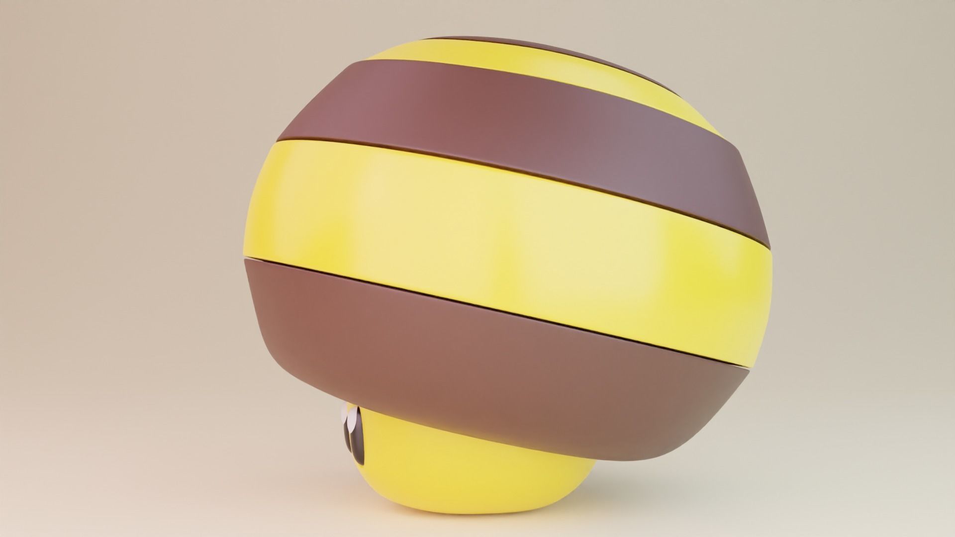 Bee Mushroom Mario 3D model_1