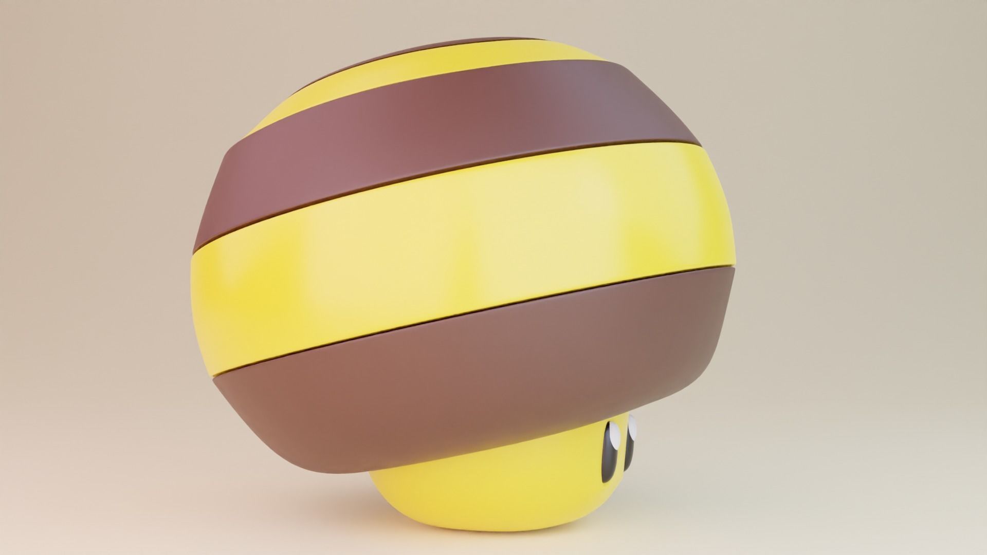 Bee Mushroom Mario 3D model_4