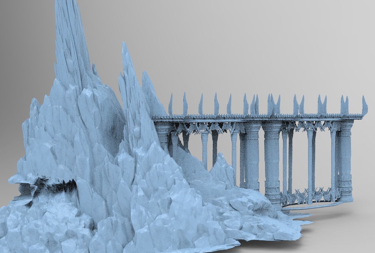 Persian Fort Ruin 2  3D model_1