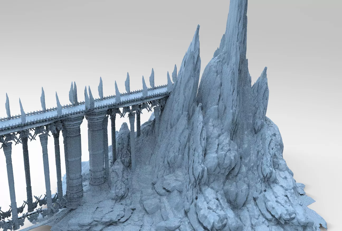 Persian Fort Ruin 2  3D model_0