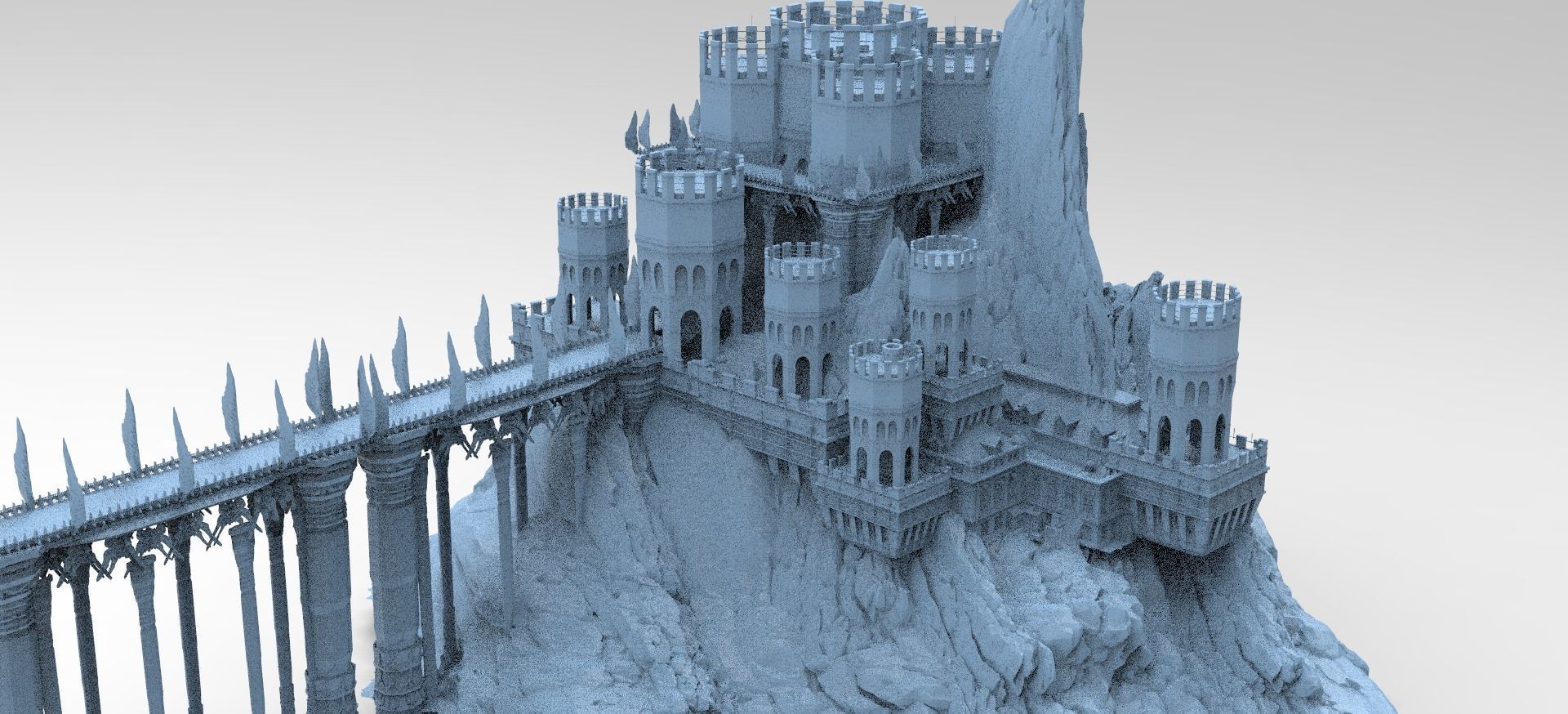 Persian Fort Ruin 6  3D model_1