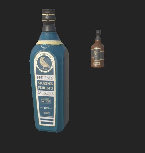 Liquor Bottle PBR 4K Low-poly 3D model_2