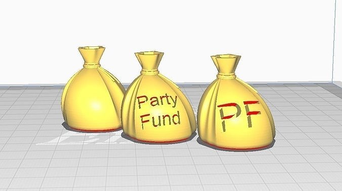 Tabletop Party Fund Prop Free 3D print model