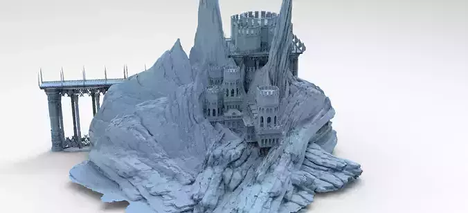 Persian Fort Ruin Mountains