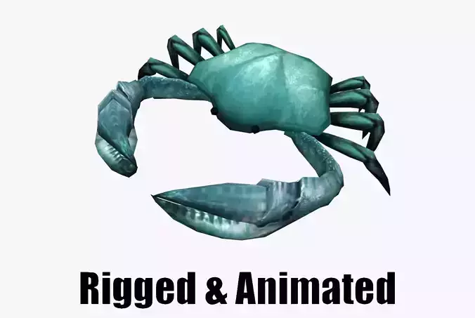 low-poly aniamted crab Low-poly 3D model low-poly aniamted crab Low-poly 3D model