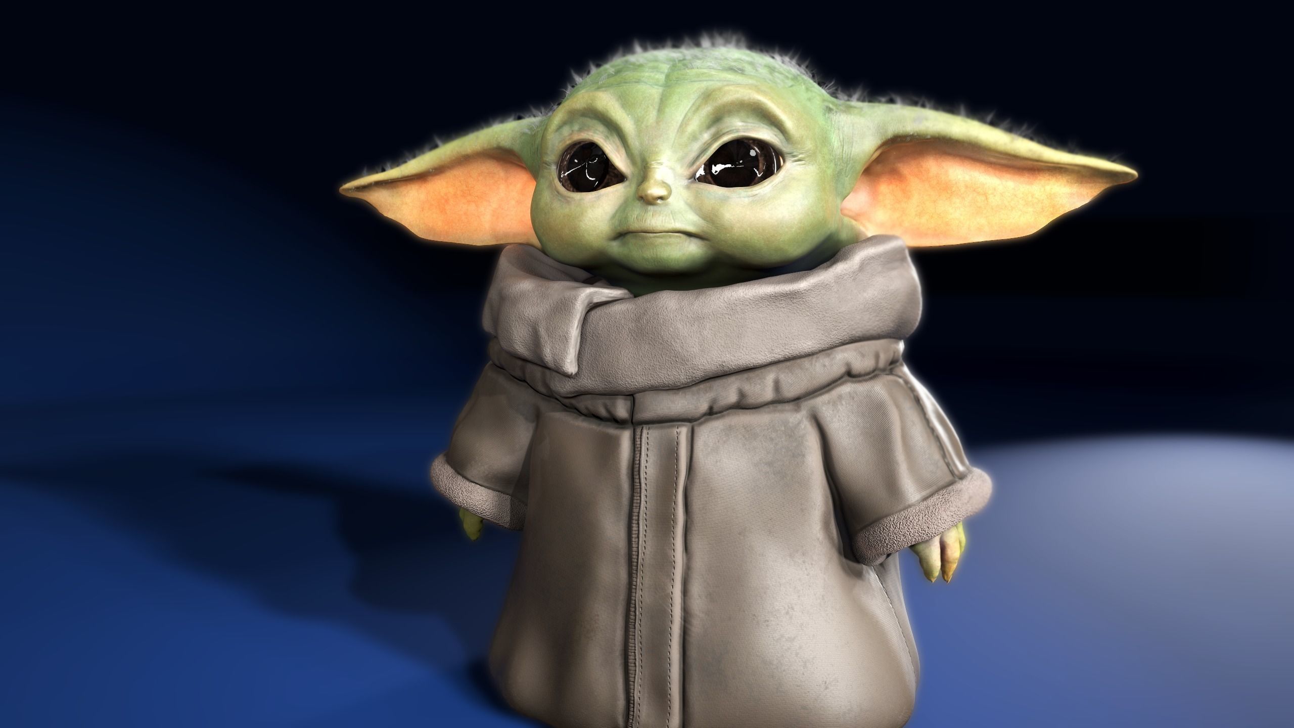 Grogu baby yoda 3D model_2