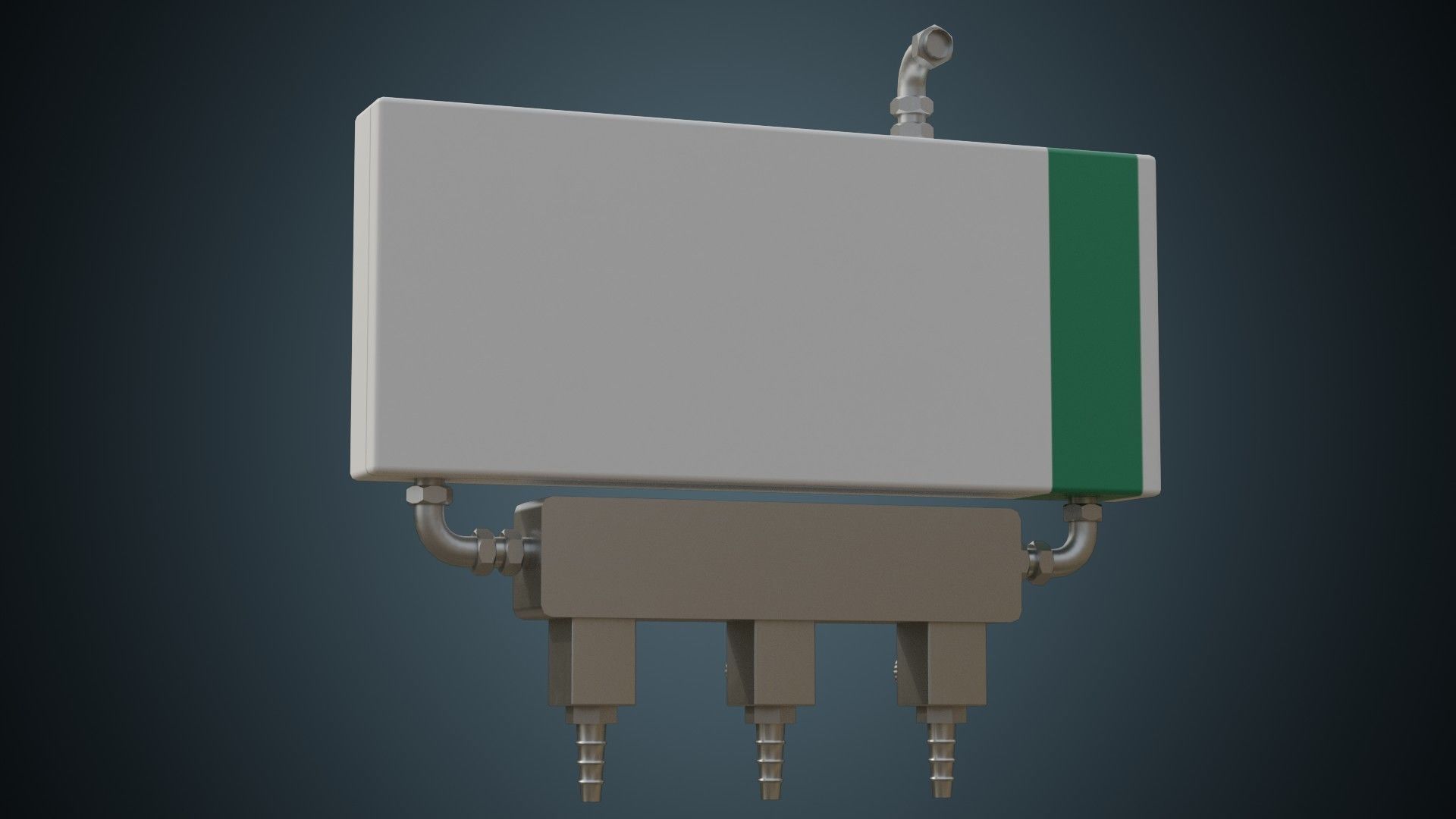 Oxygen Distributor 1A Low-poly 3D model_3