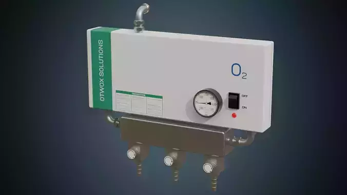 Oxygen Distributor 1A Low-poly 3D model