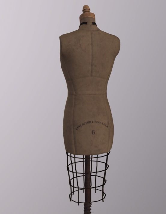 Mannequin 4K PBR Low-poly 3D model_2