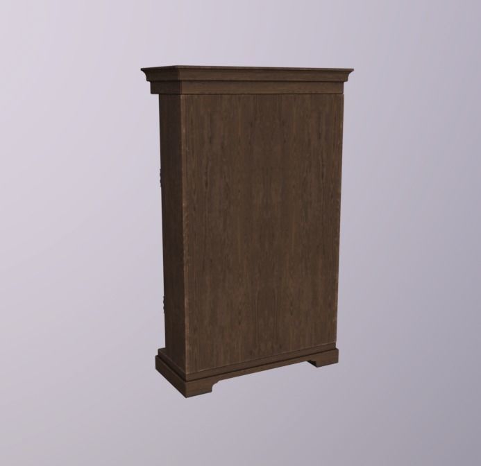 Liquor Shelf Low-poly 3D model_3