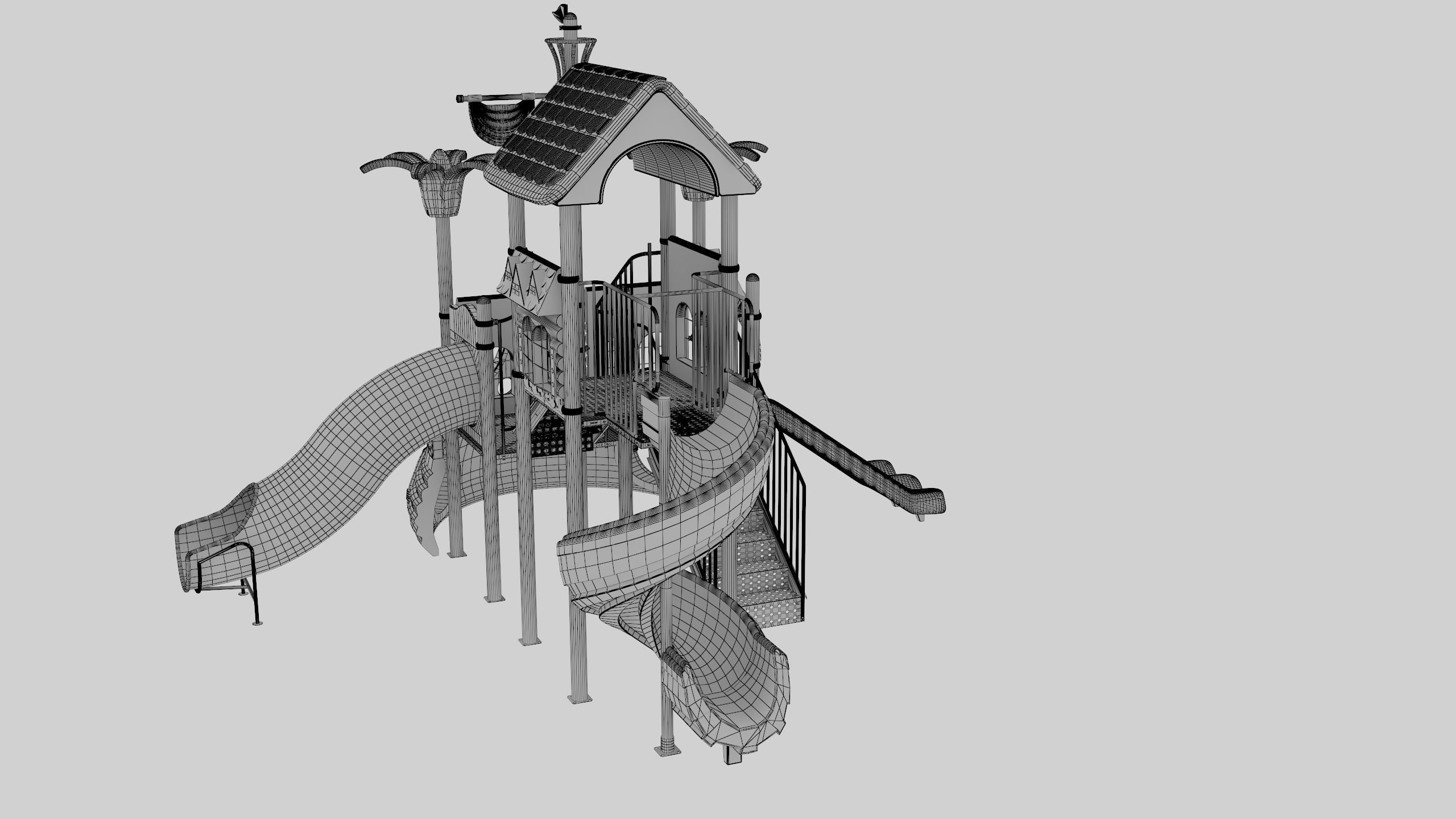 Ship Themed Playground Model - 01 3D model_34