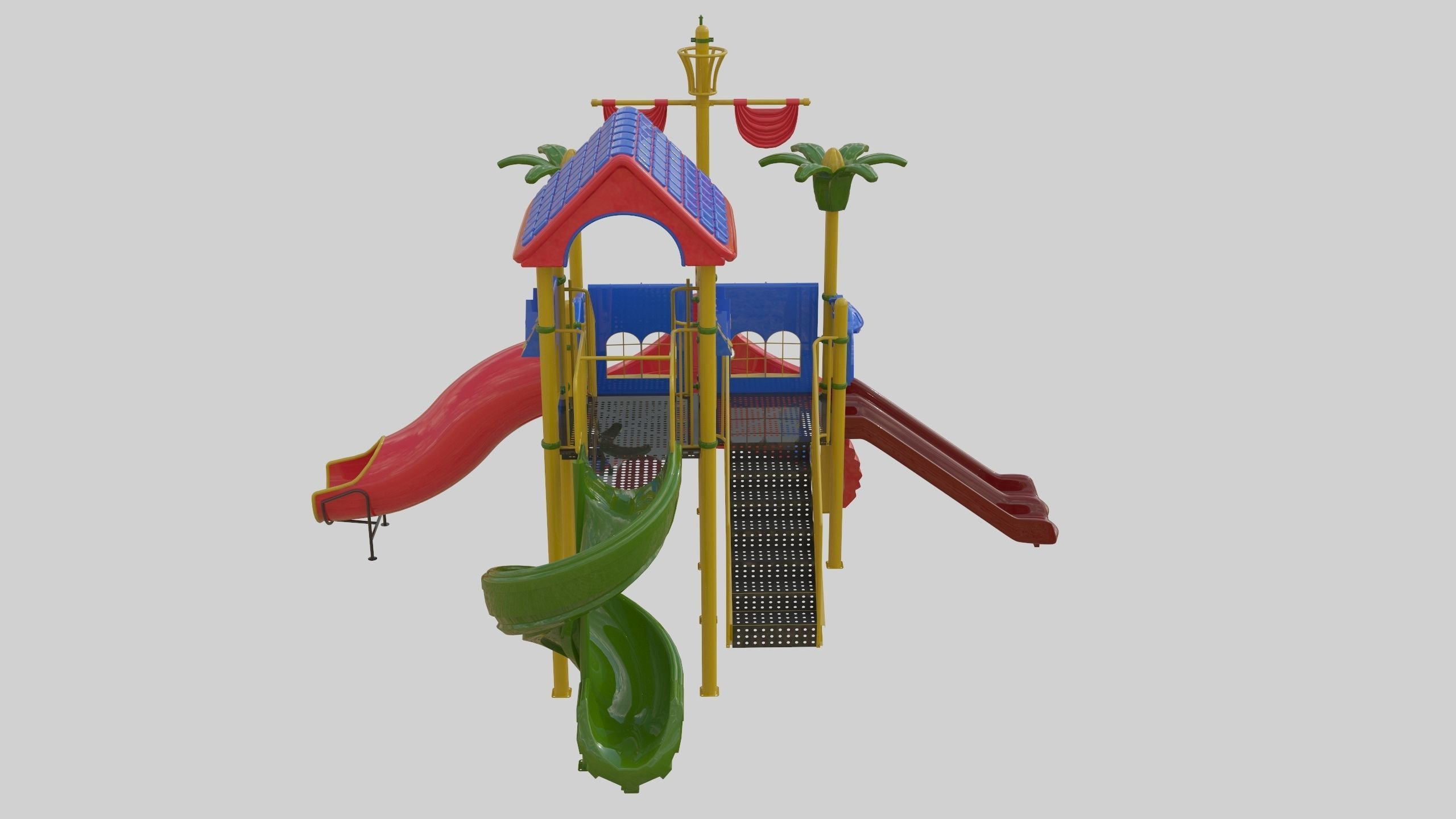 Ship Themed Playground Model - 01 3D model_12