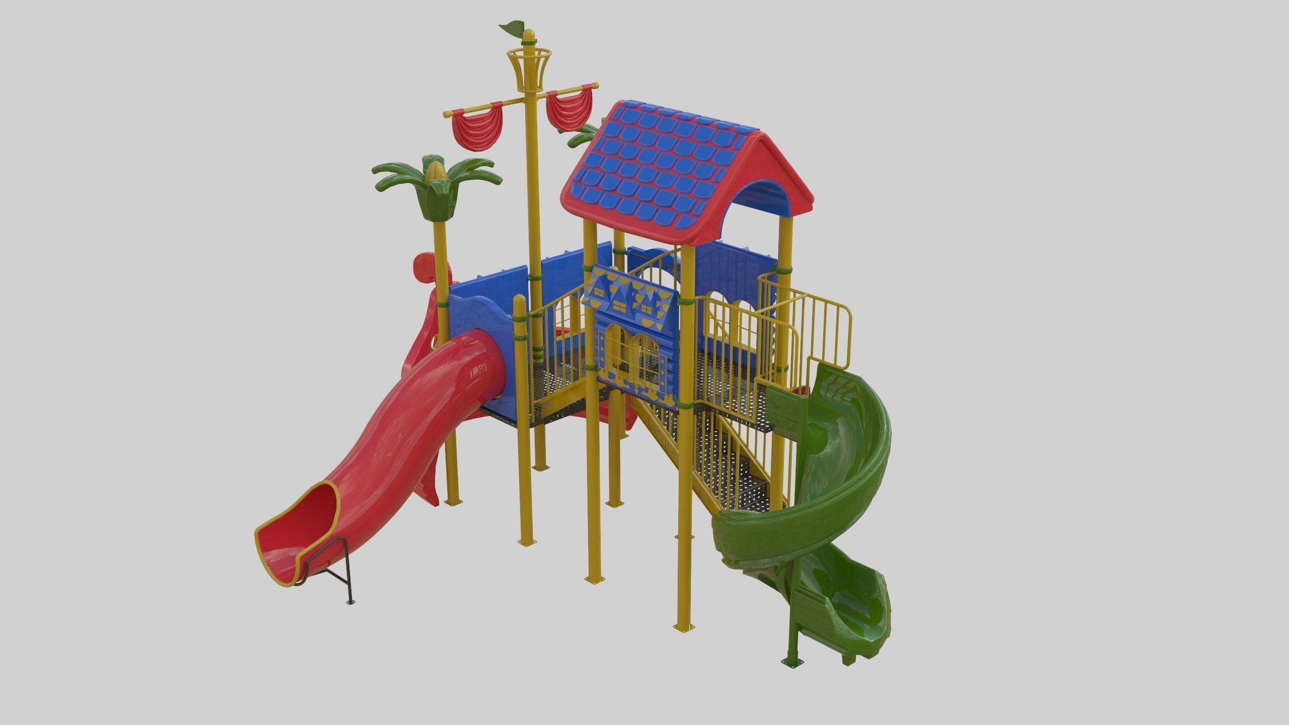 Ship Themed Playground Model - 01 3D model_15