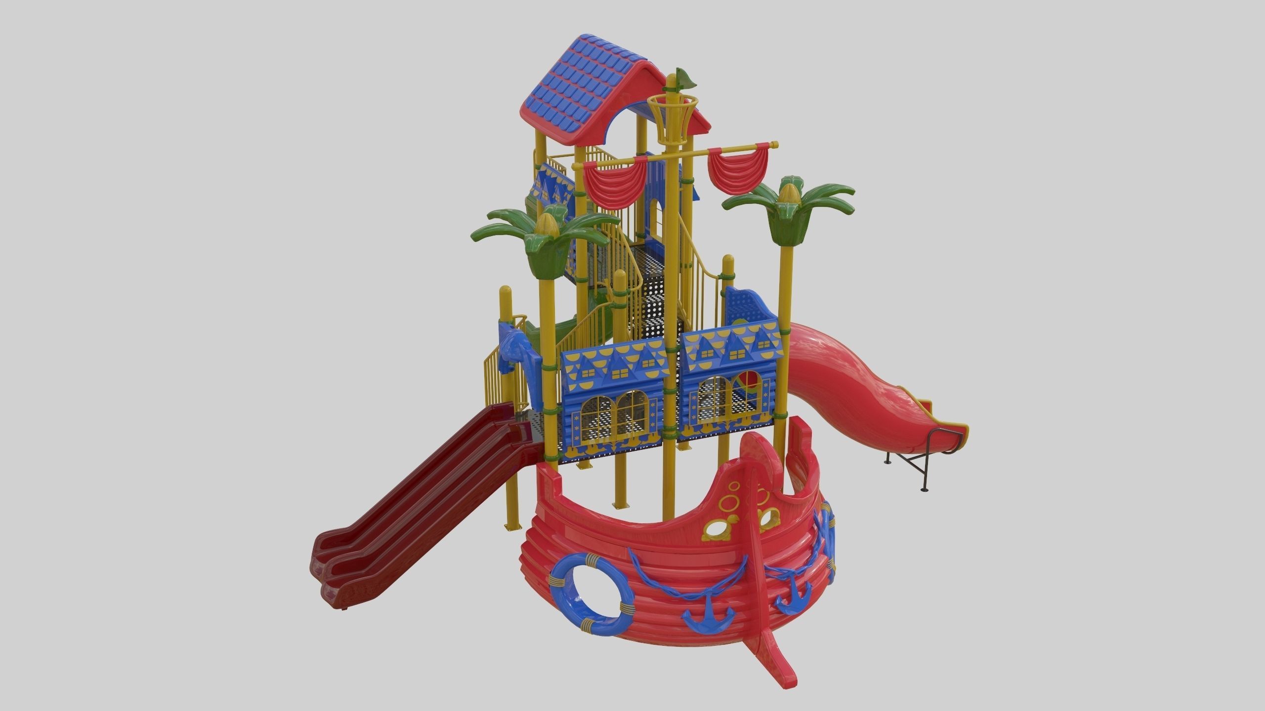 Ship Themed Playground Model - 01 3D model_20