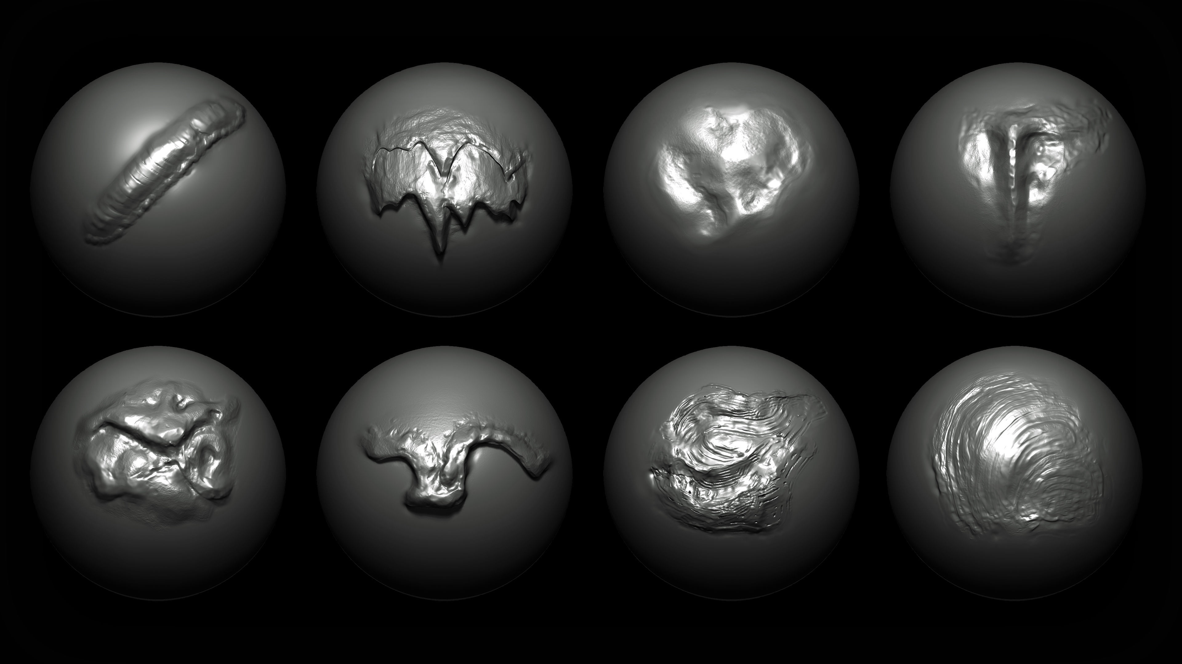 40 Metal Damage Brush and Alphas Texture_4