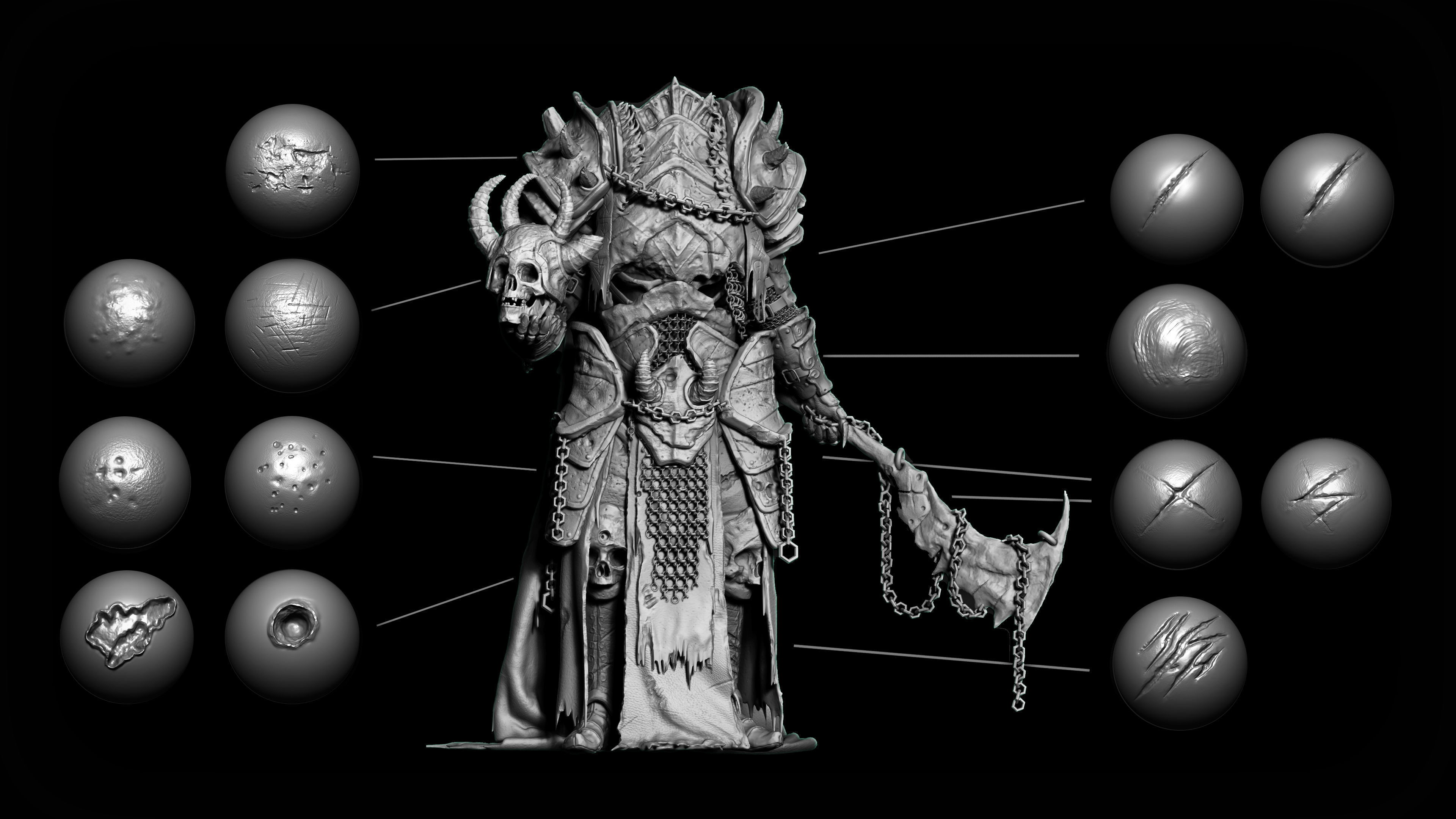 40 Metal Damage Brush and Alphas Texture_6