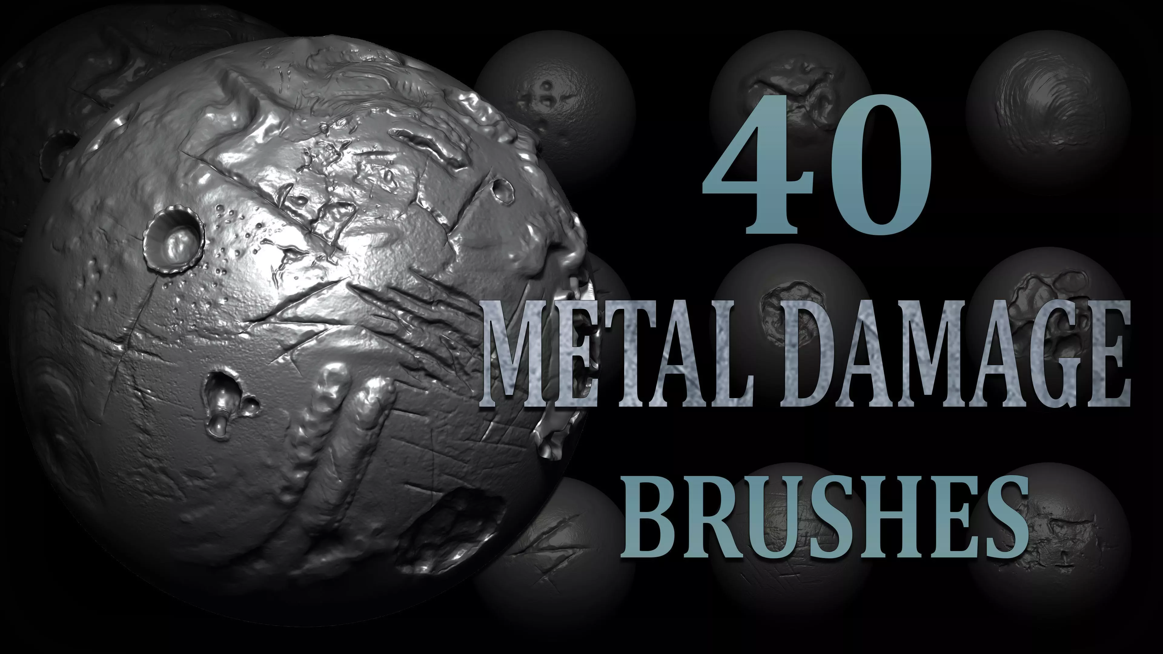 40 Metal Damage Brush and Alphas Texture_0
