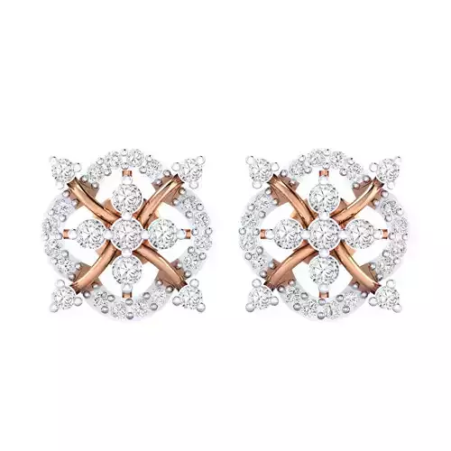 Women Stud Earrings STL JCD OBJ FBX Renders Details