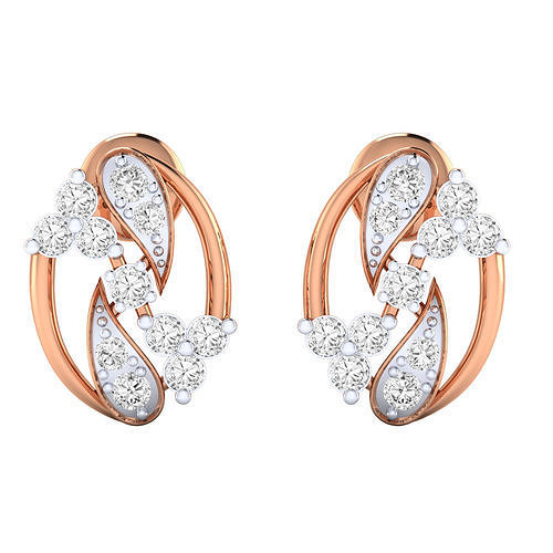 Women Stud Earrings STL JCD OBJ FBX Renders Details 3D print model