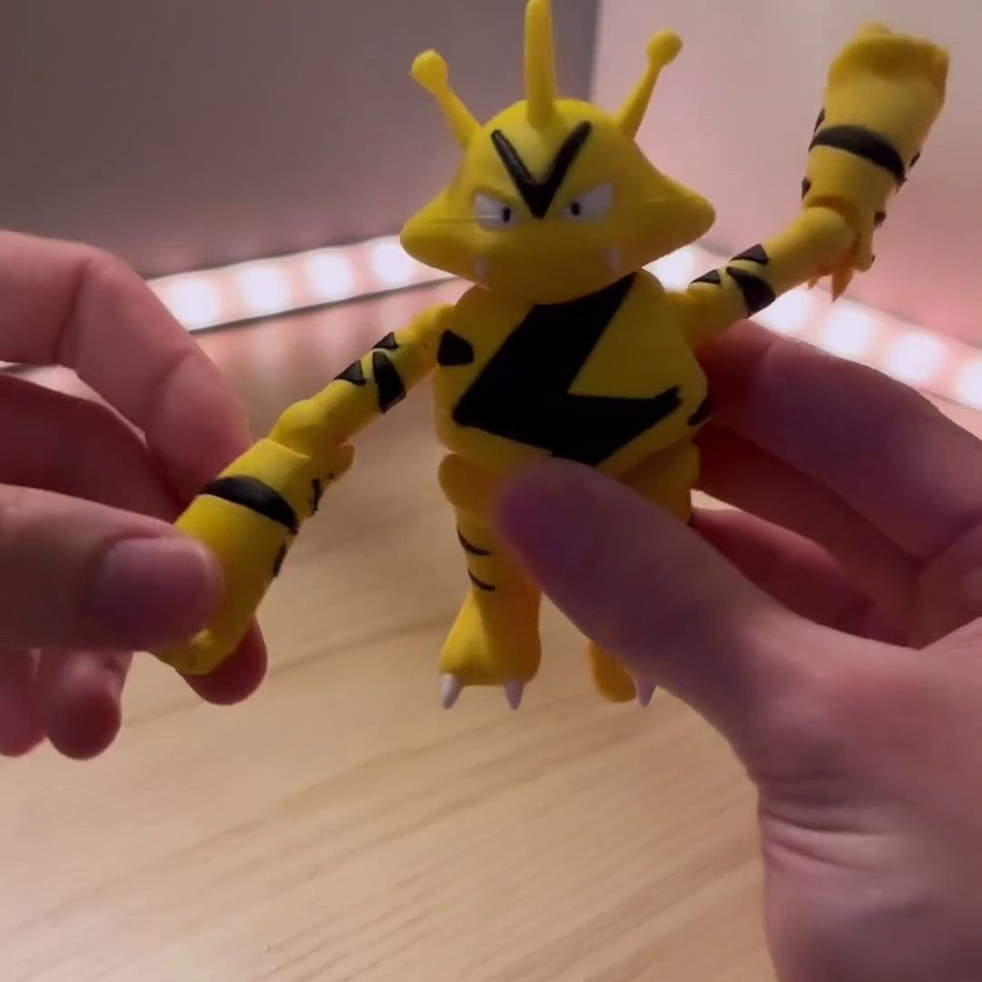 POKEMON ELECTABUZZ ARTICULATED 3D print model_4