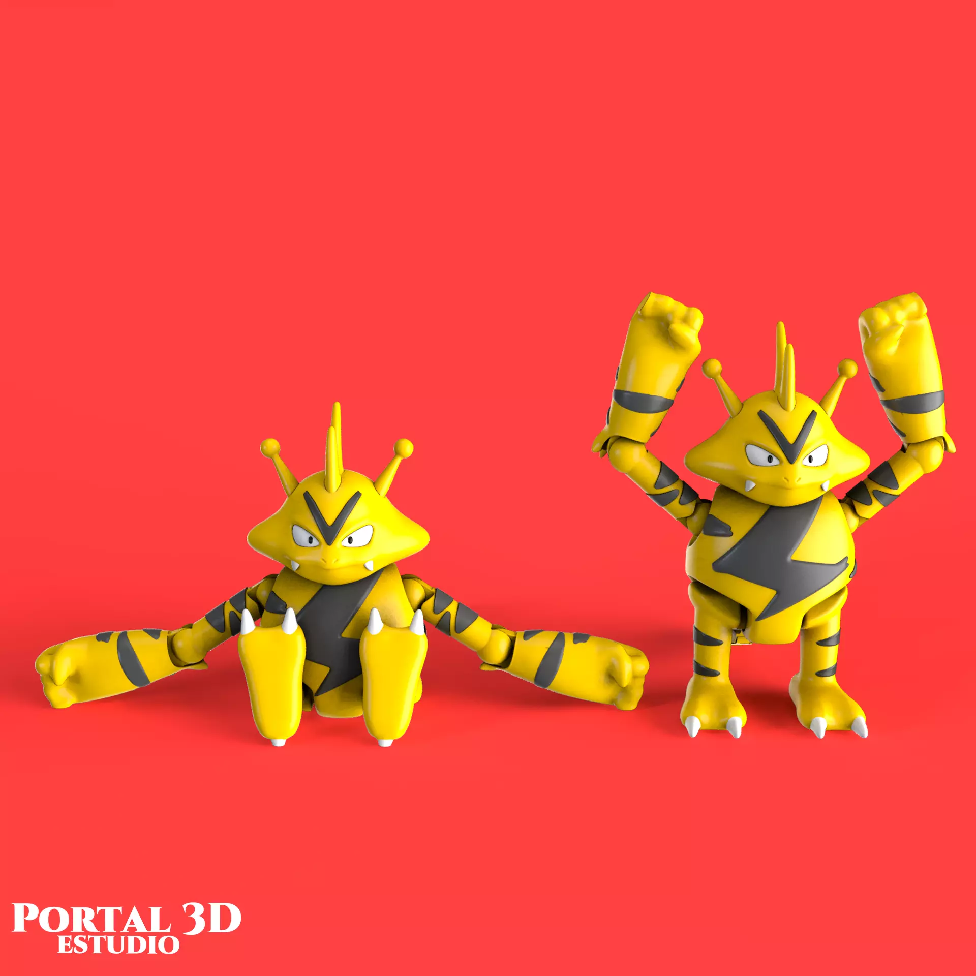POKEMON ELECTABUZZ ARTICULATED 3D print model_0