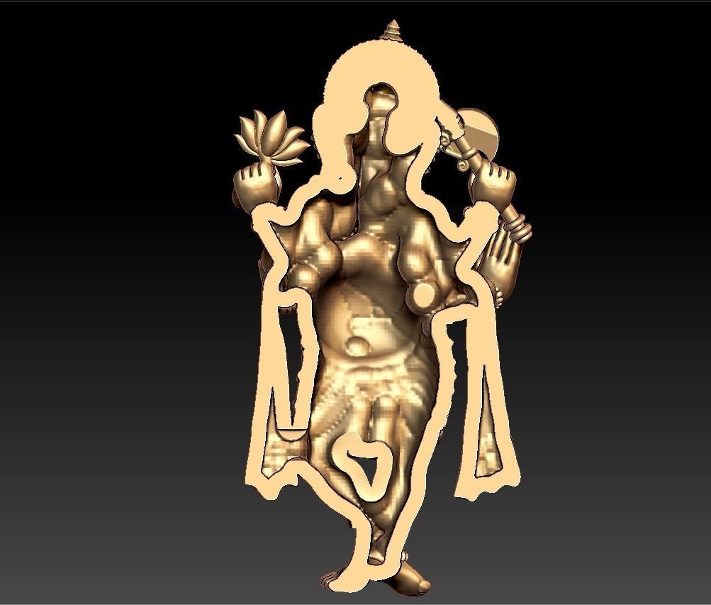 VINAYAGAR PENDENT 3D print model_3