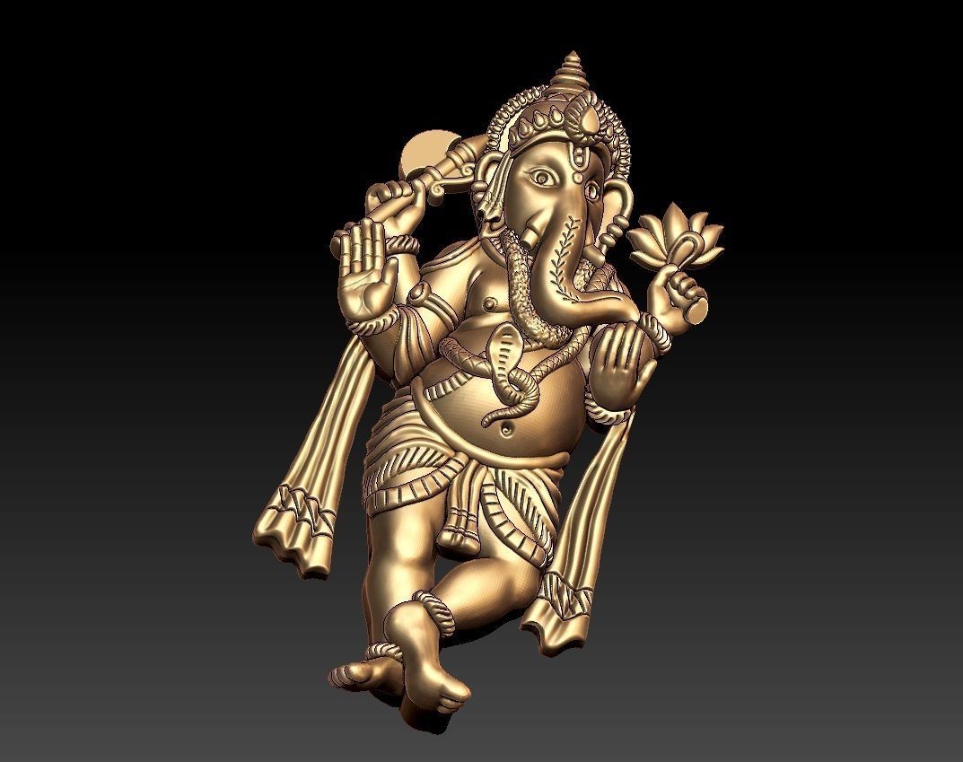 VINAYAGAR PENDENT 3D print model_5