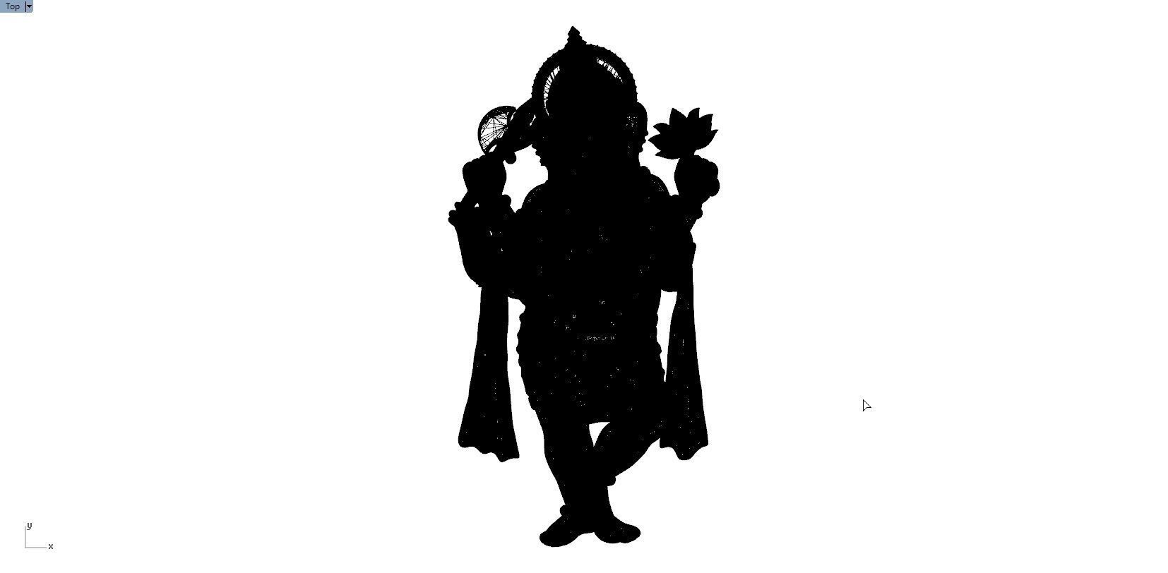 VINAYAGAR PENDENT 3D print model_8