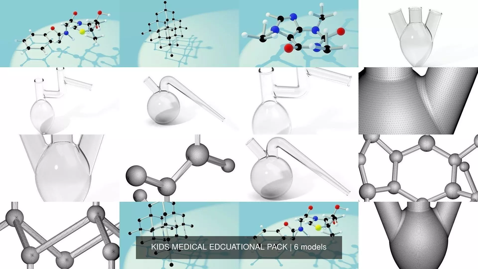 KIDS MEDICAL EDCUATIONAL PACK 3D Model Collection_0