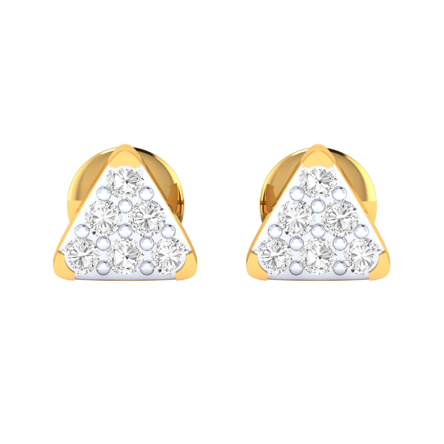 Women Stud Earrings STL JCD OBJ FBX Renders Details 3D print model_16