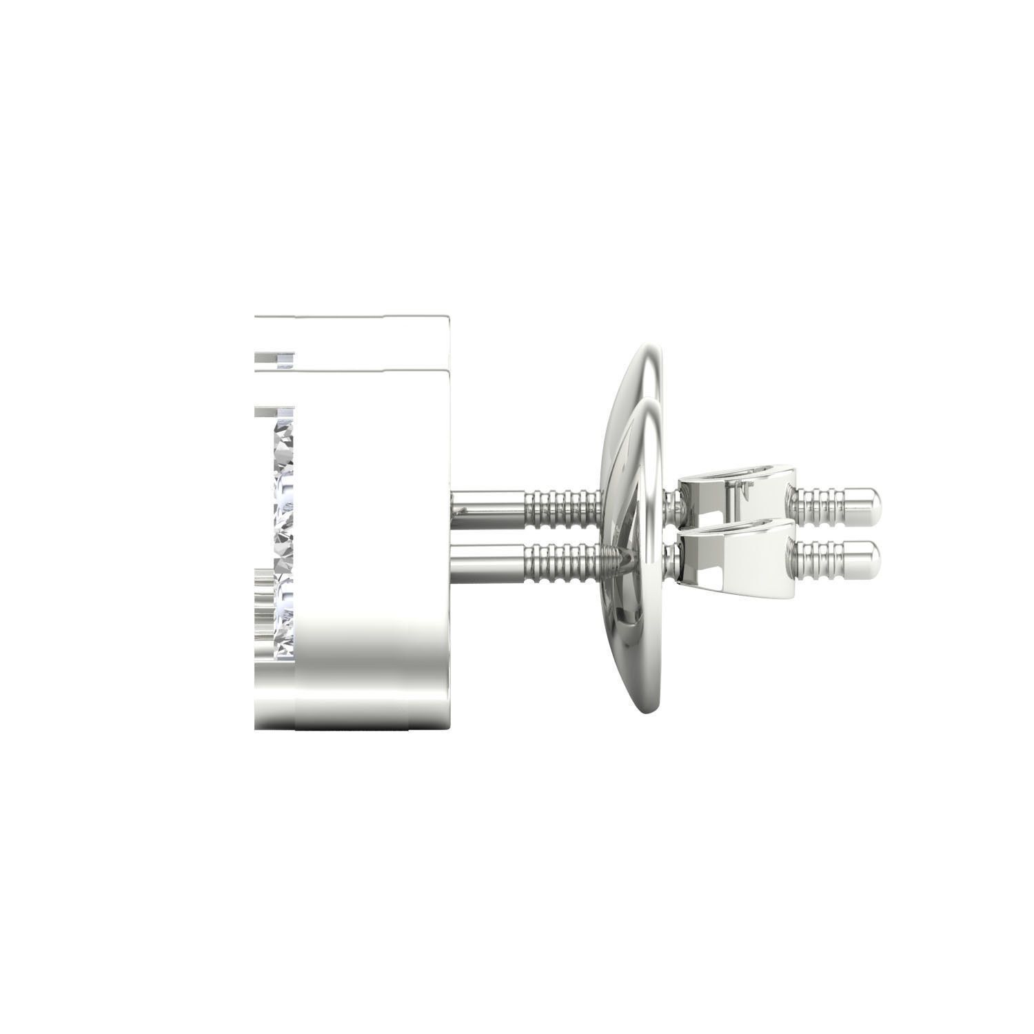 Women Stud Earrings STL JCD OBJ FBX Renders Details 3D print model_6