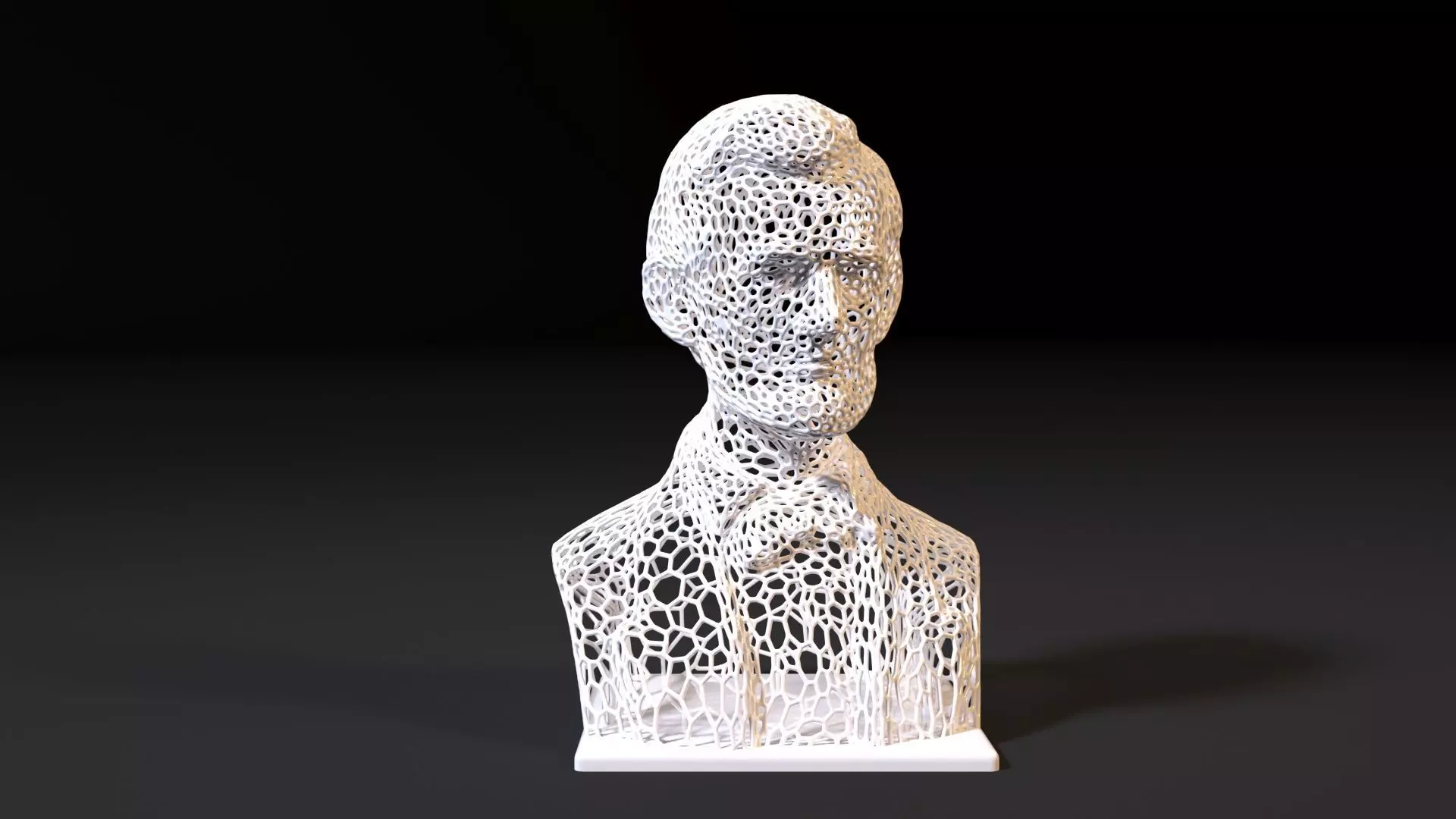 Bust Abraham Lincoln 3D print model_0
