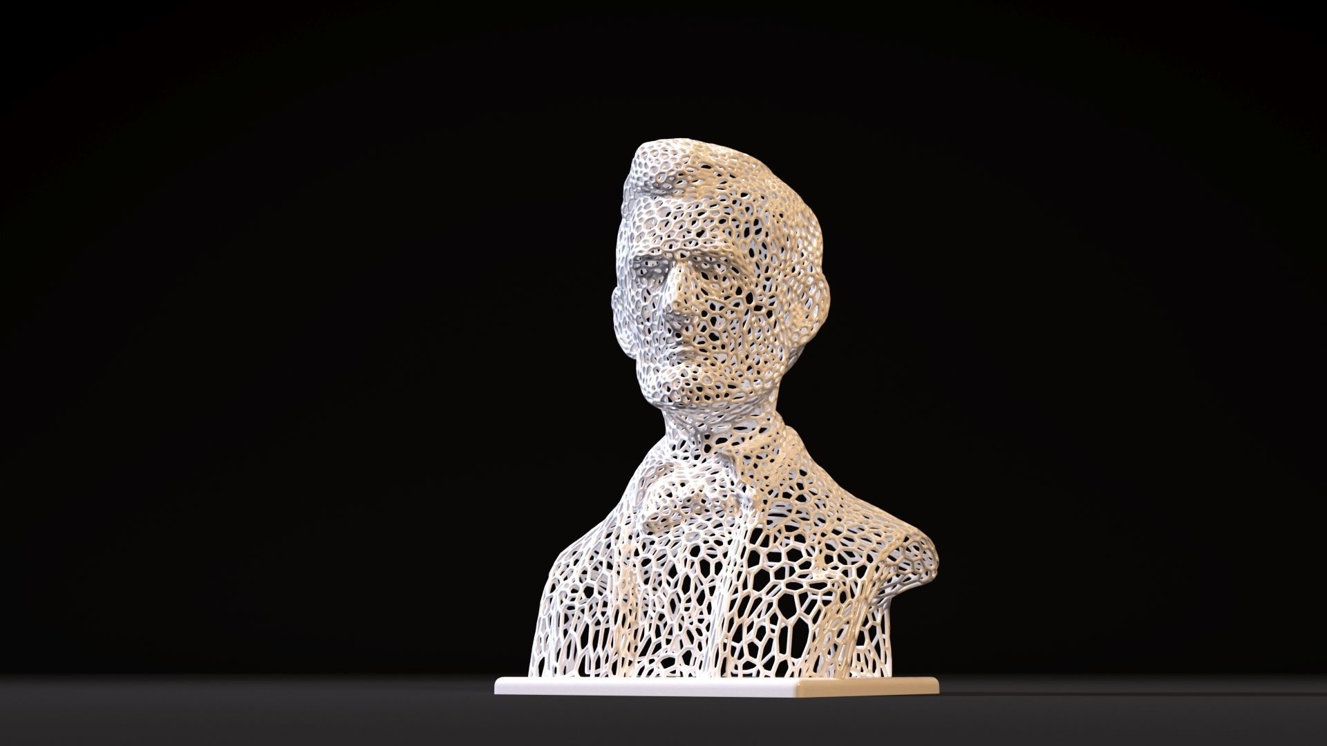 Bust Abraham Lincoln 3D print model_9
